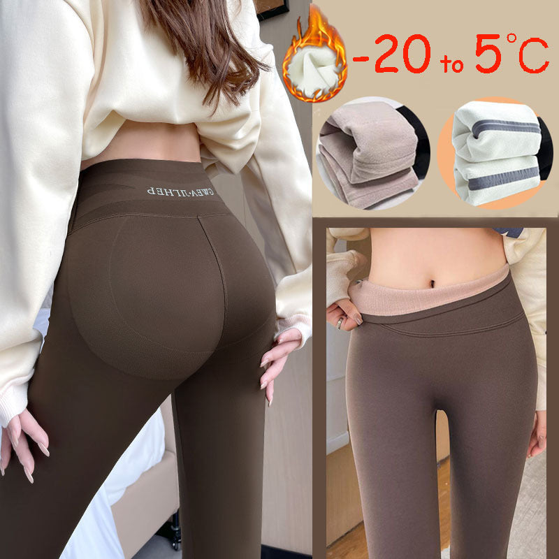 Fleece Thickened Leggings Winter -20 To 5 Shark Pants For Women High